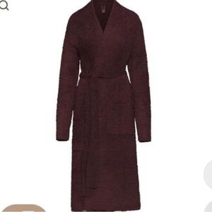 Skims Brown Fuzzy cozy knit robe